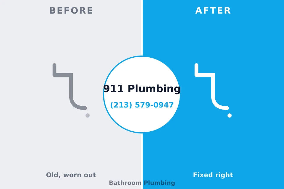 Before and after: plumbing company Randallstown, MD